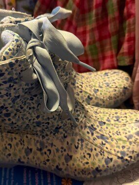 Sperry Saltwater Floral Duck Boot Size US Size 8.5